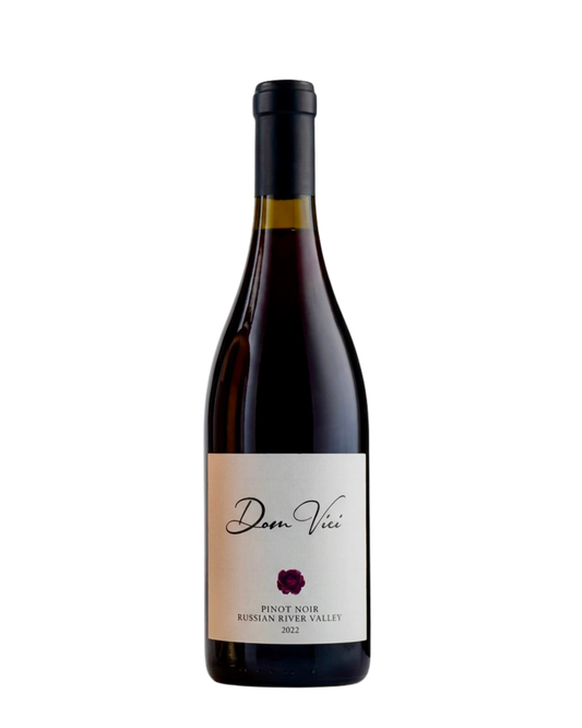 Dom Vici Pinot Noir 2021 bottle — Russian River Valley California red wine by Zaneta Owens